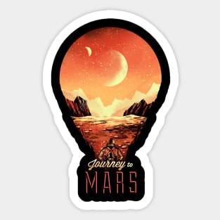 Journey to Mars Sticker